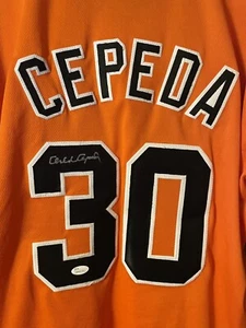 Orlando Cepeda Signed Giants Jersey (JSA COA) 11x All Star / Hall of Fame 1999 - Picture 1 of 8