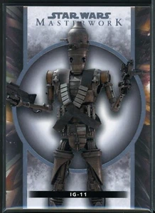 2022 Topps Star Wars Masterwork Base 7 IG-11 - Imagen 1 de 2