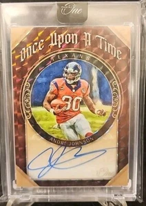 2021 Panini One Andre Johnson Once Upon a Time Signatures #/10 Houston Texans  - Bild 1 von 2