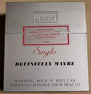 OASIS: Singles Definitely Maybe (CD, 1996, Cigarette Box Set) Creation Records - Picture 1 of 9