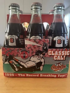 Cal Ripken 1995 Coca-Cola Bottles With Case! Unopened 6 Pack Baltimore Orioles - Picture 1 of 4