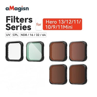 Camera UV CPL ND8/ND16/ND32/ND64 Filter for Hero13/12/11/10/9/11Mini Series - Image 1 of 4
