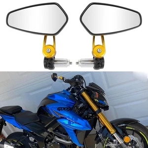 Espejos retrovisores flecha extremo barra moto 7/8" 22mm para Suzuki GSX-S750 GSXS1000 - Imagen 1 de 16