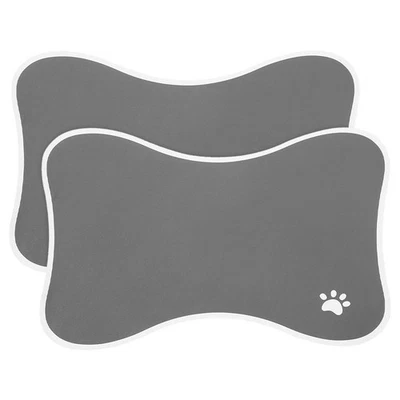 2pcs Pet Feeding Dog Bowl Mat Food Water Anti-Slip Placemat Floors Protecting  - Image 1 of 4