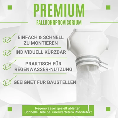 Downpipe Temporary Type 100 Gutter Hose Downpipe Replacement Downpipe Hose - Image 1 of 4