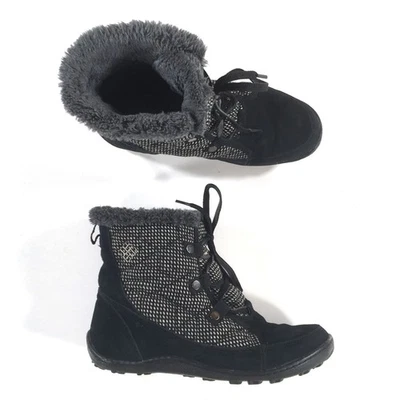 Columbia Waterproof Insulated Winter Boots Womens Size 9 Black Suede BL1629 - Image 1 of 4