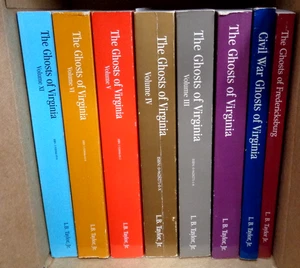 Lot/8 L.B. Taylor Jr THE GHOSTS OF VIRGINIA III IV V VI XI Civil FREDERICKSBURG - Imagen 1 de 10