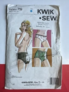70er Schnittmuster Damen Höschen Unterwäsche Schnittmuster Kwik Sew 719 Zuschnitt Gr. 7 - Bild 1 von 3