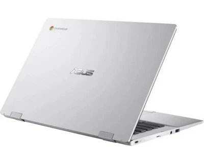 ASUS CX1 14" Chromebook Intel Celeron N3350 - 64 GB eMMC, 4GB Ram Silver Laptop - Image 1 of 4