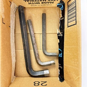 SET OF 3 MIXED LARGE ALLEN KEYS   SEE PHOTOS FOR SIZES- 9’’/7’’/6'' - Picture 1 of 14