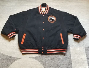 Chaqueta Philadelphia Flyers Para Hombre 56 3XL Negra Mitchell & Ness Letterman Hockey - Imagen 1 de 12