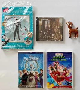 Disney DVD, Rudolph, Jack Skellington Christmas Junk Drawer Stocking Stuffer Lot - Picture 1 of 5