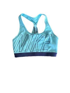 Nike Dri-Fit Women’s Teal Sports Athletic Razorback Bra Size Medium - Picture 1 of 4