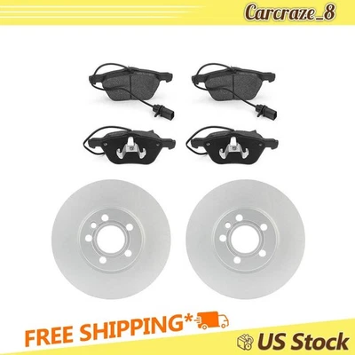 Juego Pastillas Freno Delanteras y Rotores Volkswagen EuroVan 2.5L 2001-2003 Foto 1 de 4