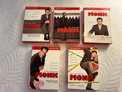 MONK Seasons 1-5 DVDS - Image 1 of 4