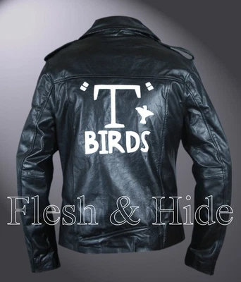 Kid's Grease T Birds Danny Zuko John Travolta Double Rider Jacket - Image 1 of 4
