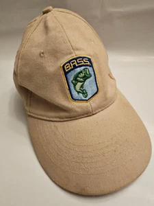 B.A.S.S. Cappello regolabile pesca basso berretto palla gancio e passante regolabile beige - Foto 1 di 4