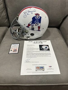 JOHN HANNAH Signed F/S TK Authentic PATRIOTS Helmet PSA/DNA Graded Gem Mint 10 - Picture 1 of 12