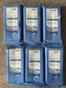 Stryker Sage Essential Bath Salviette Corpo Completo 6 Confezioni 48 Panni Senza Risciacquo - Foto 1 di 4