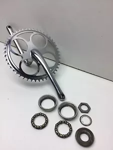 Vintage 1965 Schwinn Bicycle Crankset & Sprocket 26” Bike Original  - Picture 1 of 8