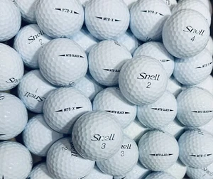55 SNELL MTB BLACK & MTB X WHITE GOLF BALLS AAAA FREE DELIVERY - Picture 1 of 4