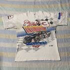 Sz L- Vintage 96’ Dale Earnhardt all over print shirt men’s white NASCAR - USA!!