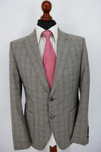 Chaqueta Joop Slim Fit talla 48 lana virgen algodón bronce gris perfecto estado - Imagen 1 de 11