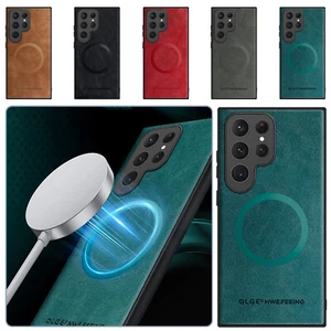 Funda Slim Mag Safe de cuero a prueba de golpes para Samsung Galaxy S24 S23 S22 S21 S20 - Imagen 1 de 62