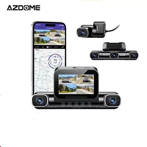 AZDOME Dash Cam M660 2K+3 1080P 4CH Car DVR GPS 5G Wifi 128GB Memory Card - Picture 1 of 12
