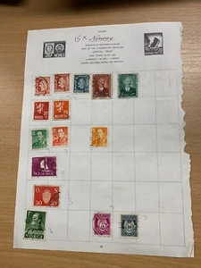 15 x VINTAGE NORWAY HINGED STAMPS (LL) - Picture 1 of 3