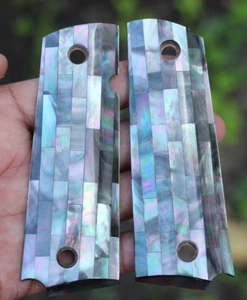 Colt 1911 Full Size Griffe Government S&W Ruger Taurus Kimber Original Black Pearl - Bild 1 von 24