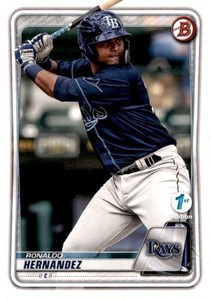 2020 Bowman 1st Edition [AA2] #BFE-12 Ronaldo Hernandez - Tampa Bay Rays