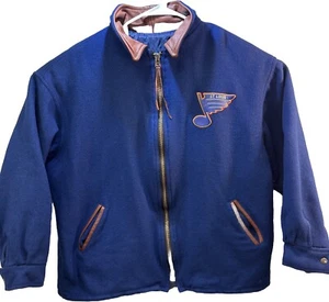 RARISSIMA giacca bomber St Louis Blues primi anni 90 di Identity Inc. Vintage - Foto 1 di 21