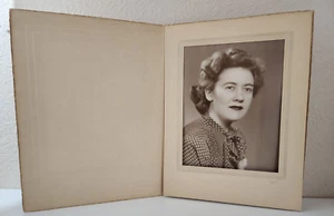Foto Cartella Studio Vintage anni '40 Lloyd's Nero Bianco 9 X7 Donna - Foto 1 di 4