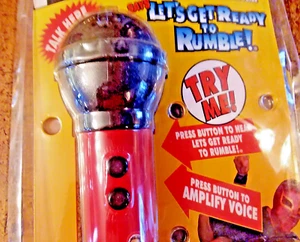 WRESTLING #5 - Official Michael Buffer Real Working Microphone, 1998, Unopened - Picture 1 of 18