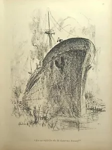 Dibujos animados New Yorker Magazine St Lawrence Seaway Ship Canal vintage 1980 - Imagen 1 de 4