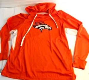 Denver Broncos Women's Hoodie 3XL Pullover Orange Football NFL Team Apparel - Picture 1 of 13