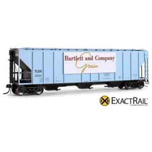 ExactRail HO PS-2CD 4427 Covered Hopper Bartlett & Co Car Number TLDX 5511 New - Picture 1 of 6