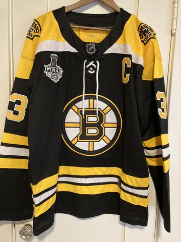 Boston Bruins Zdeno Chara 33 2019 Stanley Cup Jersey Adidas Climalite Adult 52 Cover