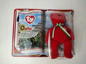1999 TY Teenie BEANIE BABIES "OSITO The BEAR" International Bears II Tag Error - Picture 1 of 7
