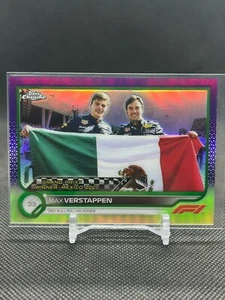 Topps 2022 cromo Fórmula 1 - Ganadores del Gran Premio Max Verstappen púrpura verde SP - Imagen 1 de 2