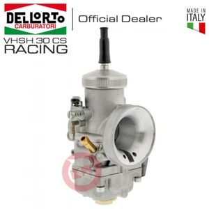 CARBURATORE RACING DELLORTO VHSH 30 CS VALVOLA PIATTA PER MOTO KART 125 2T - Foto 1 di 7