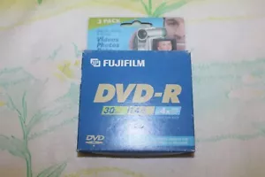 Paquete de 3 DVD-R Fujifilm nuevo y sellado - Imagen 1 de 2
