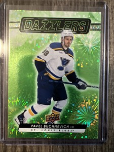 2023-24 Upper Deck Dazzlers Green #DZ-10 Pavel Buchnevich Blues