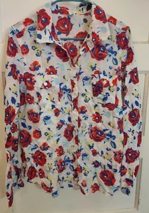 EUC Old Navy geblümte Bluse Größe L - Bild 1 von 3