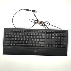 LOGITECH K740 Illuminated USB Keyboard Y-UY95 Tested Fully Functional - Picture 1 of 15