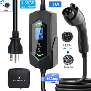 EV Charger 16A Electric Car Portable Charging Cable NEMA 6-20 EVSE 110V - 220V - Picture 1 of 7