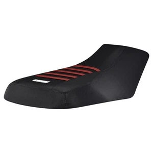 2016 - 2023 Yamaha Grizzly 700 Seat Cover all BLACK/ MAROON ribs #344 - Picture 1 of 4