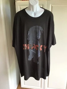 Nueva Camiseta Para Hombre CHUCKY Grande y Alta Talla 4X Manga Corta Negra con Imagen+ - Imagen 1 de 7