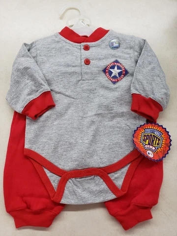 TEXAS RANGERS MLB PROFESSIONAL SPORTS CLUB INFANT CREEPER WITH PANTS SET NWT Cover